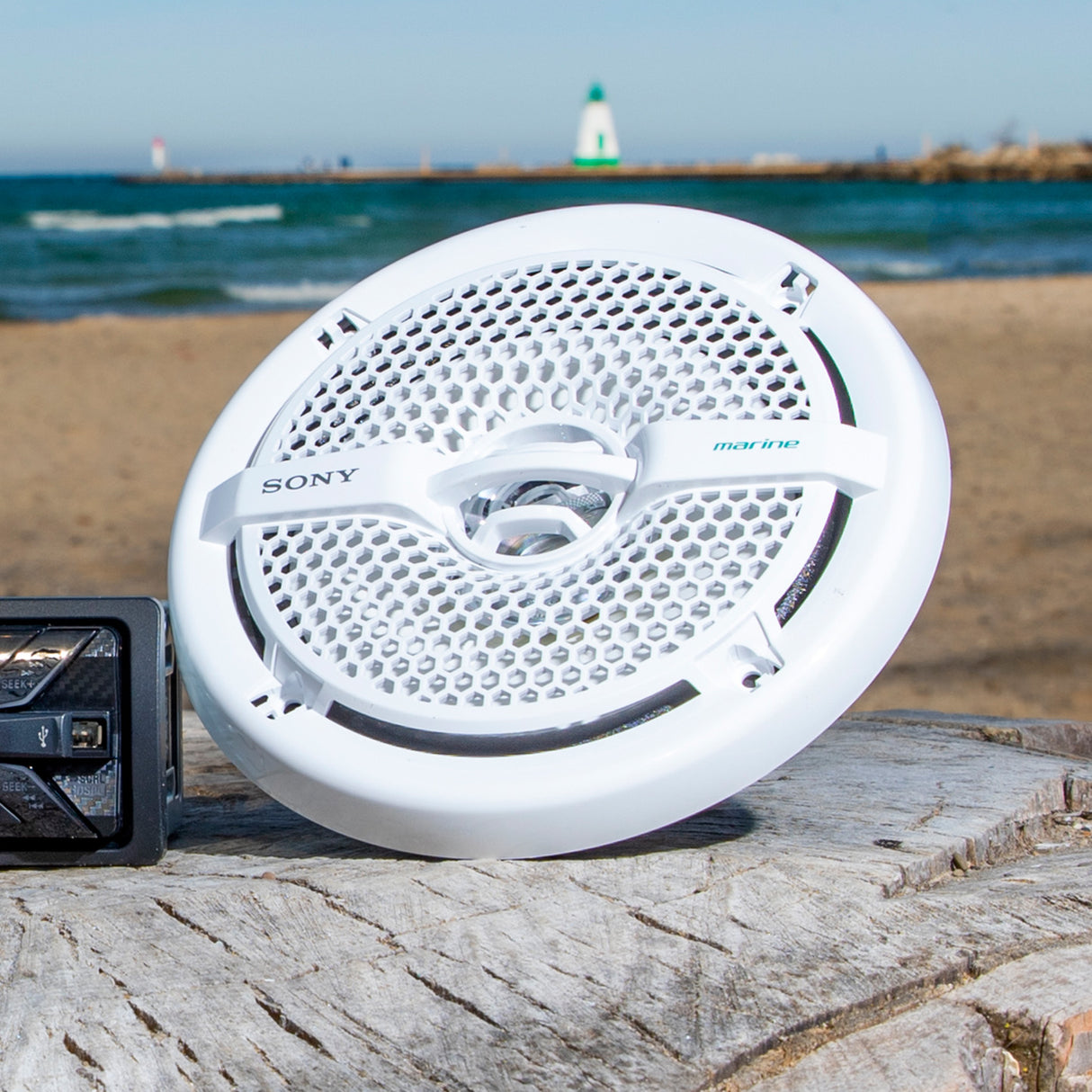 Sony DXS-M5511BT Marine Bundle - DSX-M55BT Digital Media Receiver | XS-MP1611 6.5? Dual Cone Marine Speakers