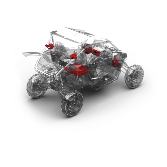 Rockford Fosgate YXZ-STAGE4 400 Watt Amplified Stereo, Front Lower Speaker, Subwoofer, and Rear Speaker Kit for select YXZ (YXZSTAGE4)