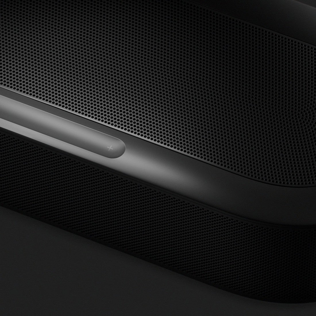 Beam Ultra in Black, angled detail view showing speaker grille and controls