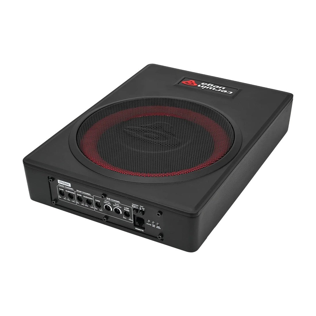 Cerwin Vega VPAS841 8" Powered Slim Subwoofer Enclosure with 4-Channel Speaker Output