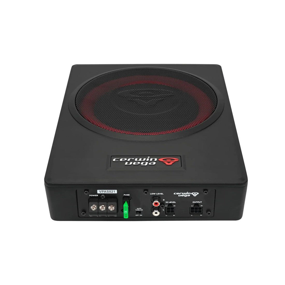Cerwin Vega VPAS821 8" Powered Slim Subwoofer Enclosure with 2-Channel Speaker Output