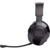 JBL Quantum 350 Wireless - Black - Wireless PC gaming headset with detachable boom mic - Left