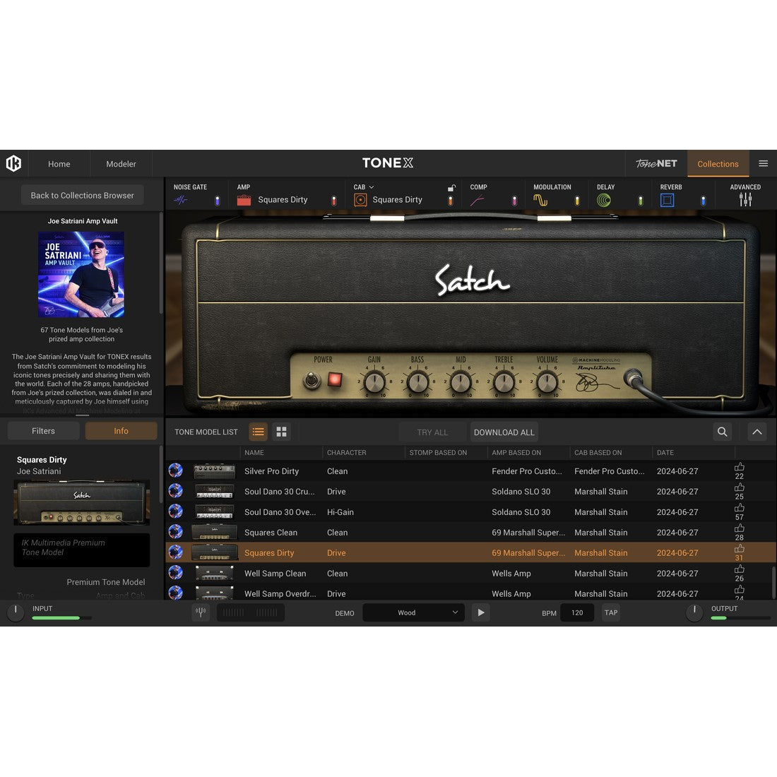 IK Multimedia TONEX Joe Satriani Amp Vault Signature Collection (11-44119)