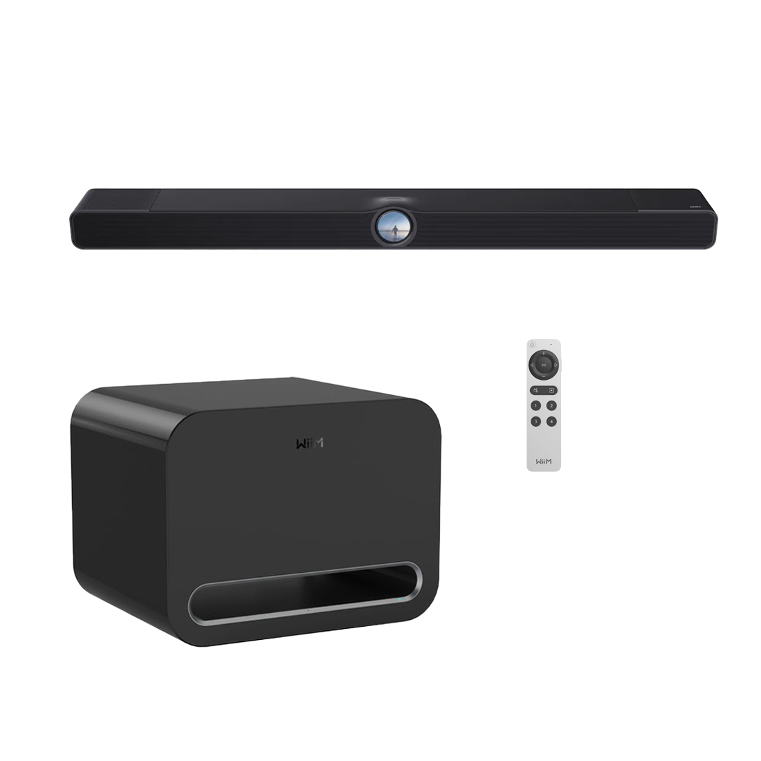 WiiM BAR 3.0.2 Dolby Atmos and DTS:X Soundbar - Each | WiiM Sub Pro Wireless 8" Subwoofer - Bundle