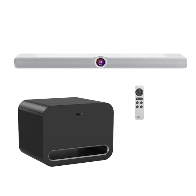 WiiM BAR 3.0.2 Dolby Atmos and DTS:X Soundbar Matte White - Each | WiiM Sub Pro Wireless 8" Subwoofer - Bundle