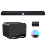 WiiM BAR Soundbar Matte Black | WiiM Sub Pro 8" Wireless Subwoofer | WiiM Pro Plus | WiiM Wake-Up Light - Bundle