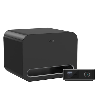 WiiM Amp Ultra 100W/Ch Streaming Amplifier With 3.5" Touchscreen | WiiM Sub Pro Wireless 8" Subwoofer - Bundle