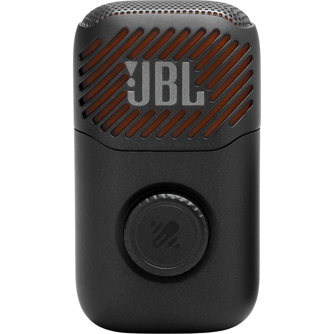 JBL EasySing Mic Mini - Black - Mini AI-powered microphone with real-time vocal removal - Front