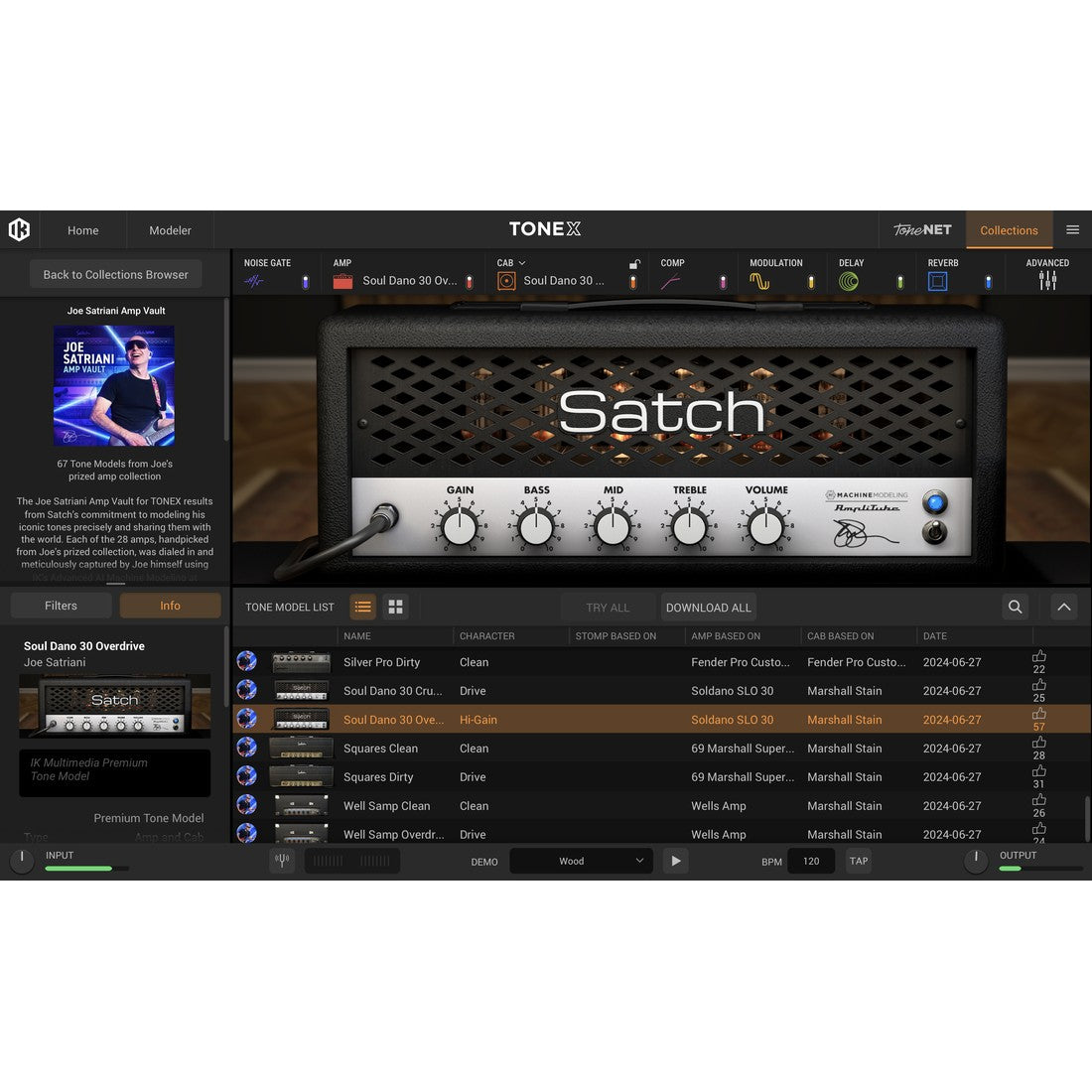IK Multimedia TONEX Joe Satriani Amp Vault Signature Collection (11-44119)