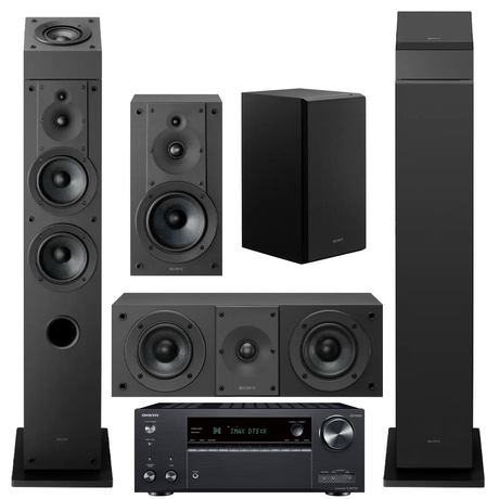 Onkyo TX-NR7100 9.2 Home Theatre Receiver | Sony 7.0 Speaker Bundle – SS-CS3M2 (2) | SS-CS5M2 | SS-CS8M2 | SS-CSEM2- Bundle