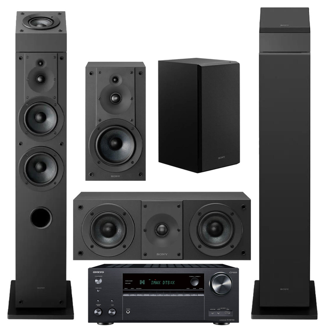 Onkyo TX-NR7100 9.2 Home Theatre Receiver | Sony 7.0 Speaker Bundle – SS-CS3M2 (2) | SS-CS5M2 | SS-CS8M2 | SS-CSEM2- Bundle