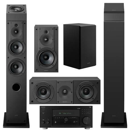 Onkyo TX-RZ70 Premium 11.2 Receiver| Sony 7.0 Speaker Bundle – SS-CS3M2 (2) | SS-CS5M2 | SS-CS8M2 | SS-CSEM2- Bundle
