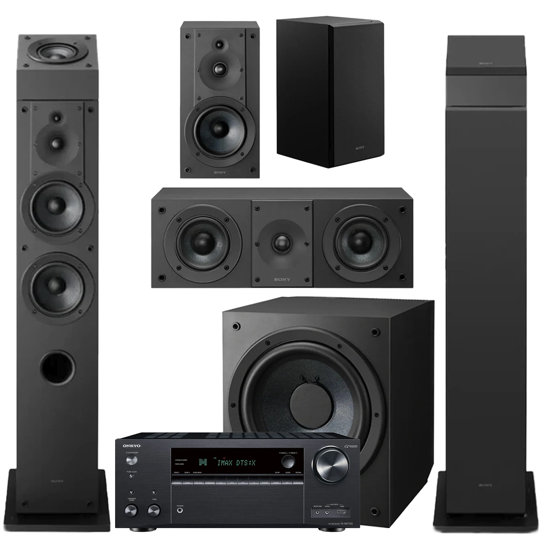 Onkyo TX-NR7100 9.2 Receiver |Sony CS Series 7.1 SS-CS3M2| SS-CS3M2 (2) | SS-CS5M2 | SS-CS8M2 | SS-CSEM2 | SA-CS9M2 - Bundle