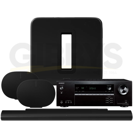 Onkyo TX-NR5100 |Sonos Set with Arc Ultra - Arc Ultra | Sub Gen 4 | Era 300 (2) - Bundle
