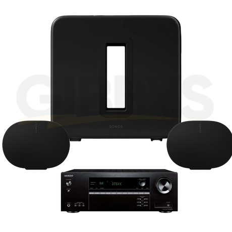Onkyo TX-NR5100 Receiver | Sonos Ultimate Home Theatre Completion Set - Sub Gen 4 | Era 300 (2) - Bundle