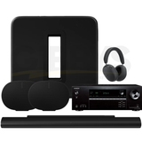 Onkyo TX-NR5100 Receiver | Sonos Ace Ultra Headphones | Arc Ultra Soundbar | Sub Gen 4 |Era 300 Speaker (Pair) - Bundle