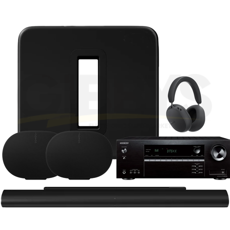 Onkyo TX-NR5100 Receiver | Sonos Ace Ultra Headphones | Arc Ultra Soundbar | Sub Gen 4 |Era 300 Speaker (Pair) - Bundle