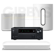 Onkyo TX-NR6100| Sonos Immersive Set with Beam - Beam | Sub Mini | Era 100 (2) - Bundle
