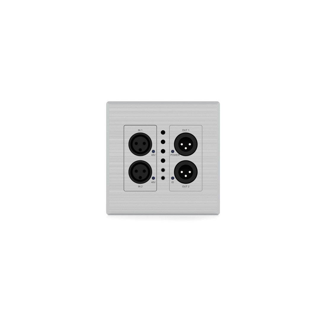 Blustream DA22XLR-WP-US Dante Audio Wall Plate with 2x2 XLR Conversion