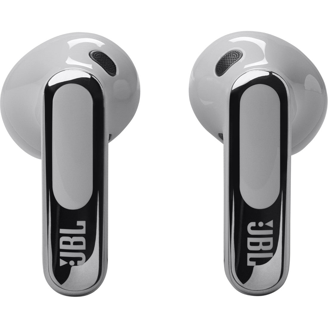 JBL Live Flex 3 - Silver - True wireless noise-cancelling open-stick earbuds - Left