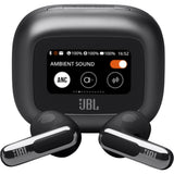 JBL Live Flex 3 - Black - True wireless noise-cancelling open-stick earbuds - Hero