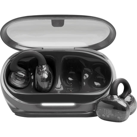 JBL Soundgear Clips - Black - True wireless open-ear headphones - Hero