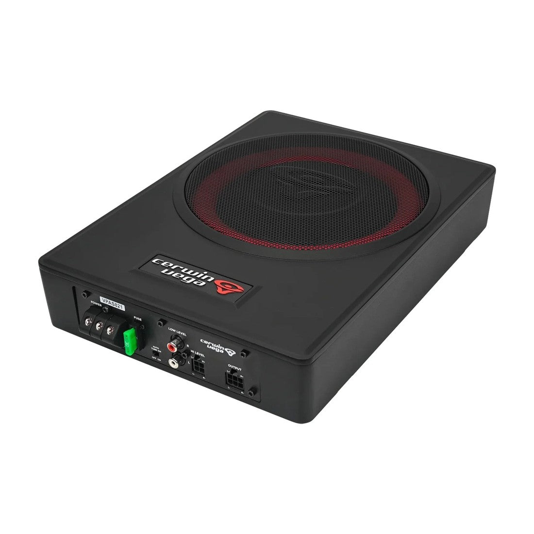 Cerwin Vega VPAS821 8" Powered Slim Subwoofer Enclosure with 2-Channel Speaker Output