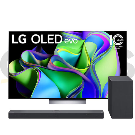 LG OLED77C3PUA 77? 4K Smart OLED Evo TV – 2023 Model | LG SC9S Soundbar Bundle