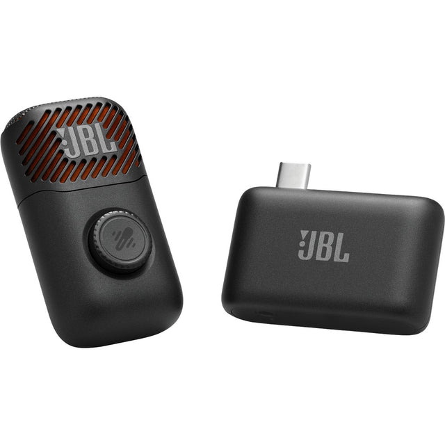 JBL EasySing Mic Mini - Black - Mini AI-powered microphone with real-time vocal removal - Hero