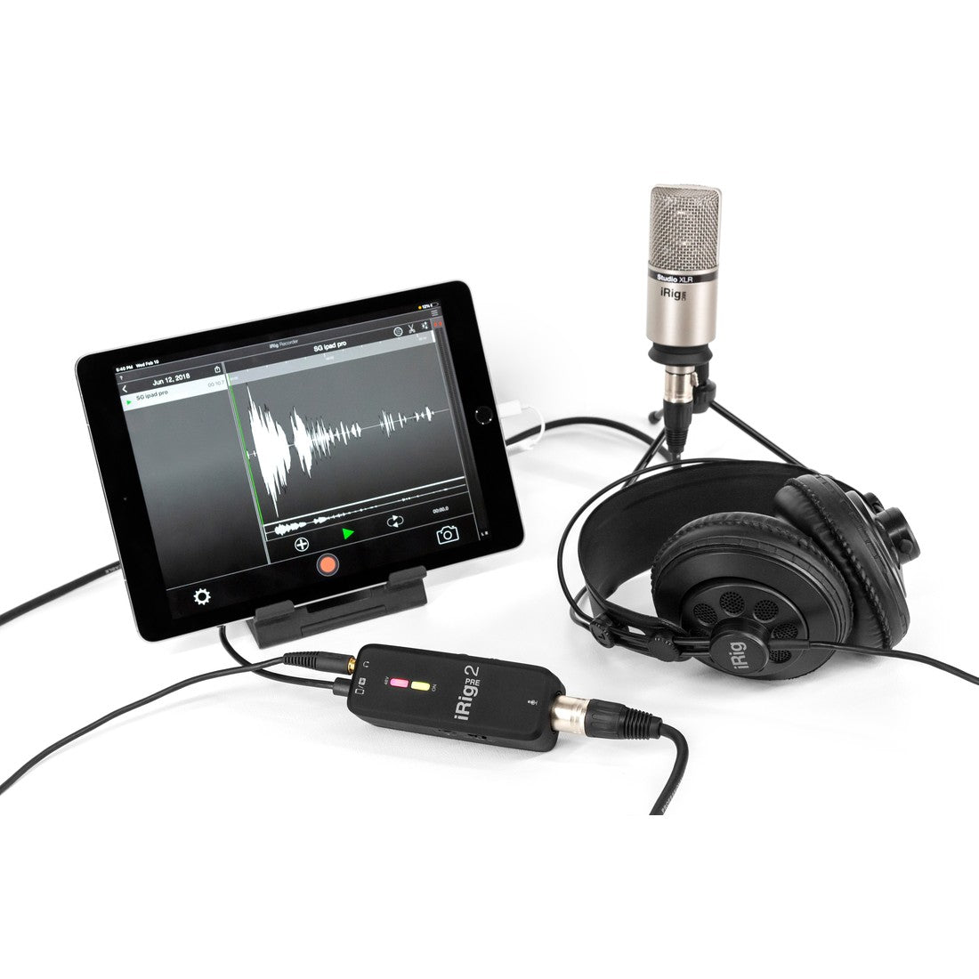 IK Multimedia iRig Pre 2 Mobile Microphone Interface with 48V Phantom Power