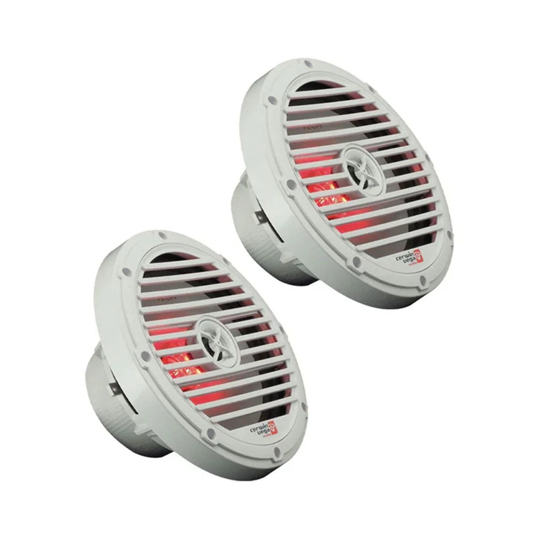 Cerwin Vega VM8 8" 2-Way Marine Coaxial Speakers with RGB Lighting - White - Pair