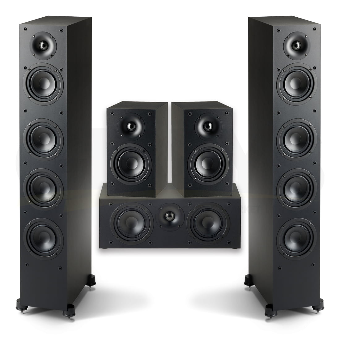 Paradigm MONITOR SE 6000F 5.0 Speaker Bundle #1 - Black - Gibbys