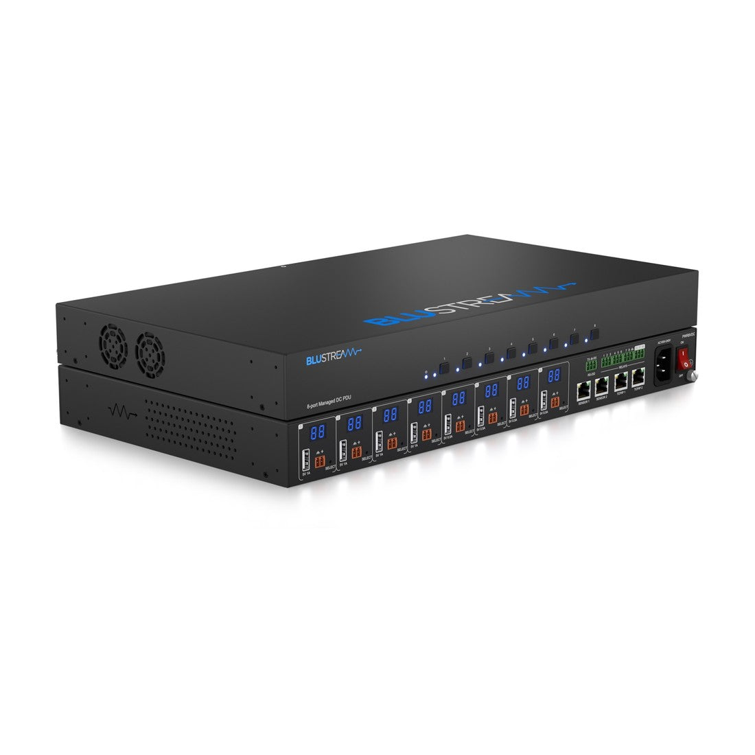 Blustream PWR8VDC 8-Port Managed Low Voltage PDU