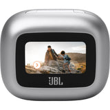 JBL Live Flex 3 - Silver - True wireless noise-cancelling open-stick earbuds - Back