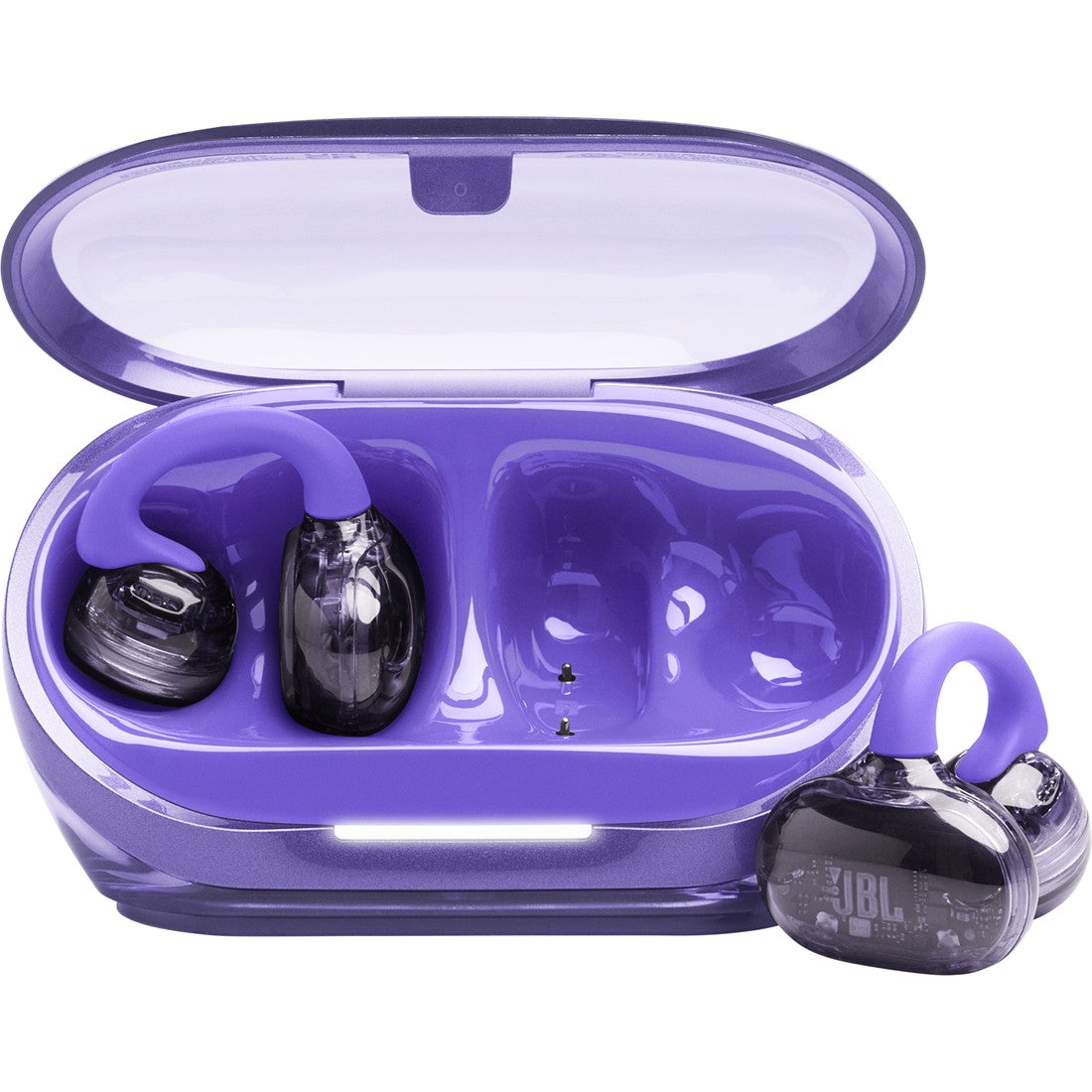 JBL Soundgear Clips - Purple - True wireless open-ear headphones - Hero