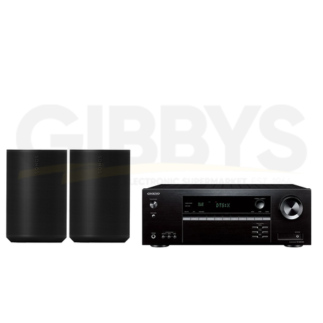 Onkyo TX-NR5100 Receiver | Sonos 2-Room Set with Era 100 SL - Bundle