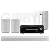 Onkyo TX-NR5100 Receiver | Sonos Beam Ultra Soundbar | Sub Mini Wireless Subwoofer | Era 100 (Pair) - Bundle