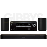 Onkyo TX-NR5100 Receiver |Sonos Beam Ultra 7.1.2 Dolby Atmos Soundbar | Sonos Era 100 Smart Speaker (Pair) - Bundle