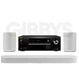 Onkyo TX-NR5100 Receiver |Sonos Beam Ultra 7.1.2 Dolby Atmos Soundbar | Sonos Era 100 Smart Speaker (Pair) - Bundle