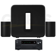 Onkyo TX-NR6100 Receiver | Sonos Premium Home Theatre Completion Set - Sub 4 | 2x Era 100 - Bundle
