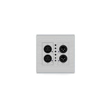 Blustream DA22XLR-WP-US Dante Audio Wall Plate with 2x2 XLR Conversion