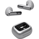 JBL Live Flex 3 - Silver - True wireless noise-cancelling open-stick earbuds - Detailshot 6