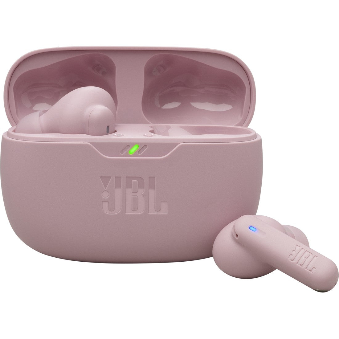 JBL Vibe Beam 2 - Pink - True Wireless Noise Cancelling Earbuds - Hero