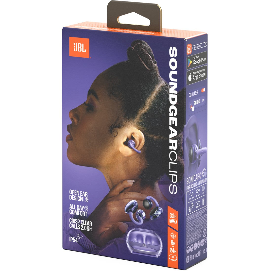 JBL Soundgear Clips - Purple - True wireless open-ear headphones - Detailshot 15