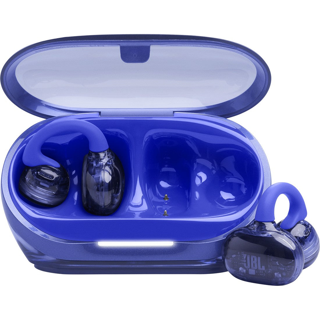JBL Soundgear Clips - Blue - True wireless open-ear headphones - Hero