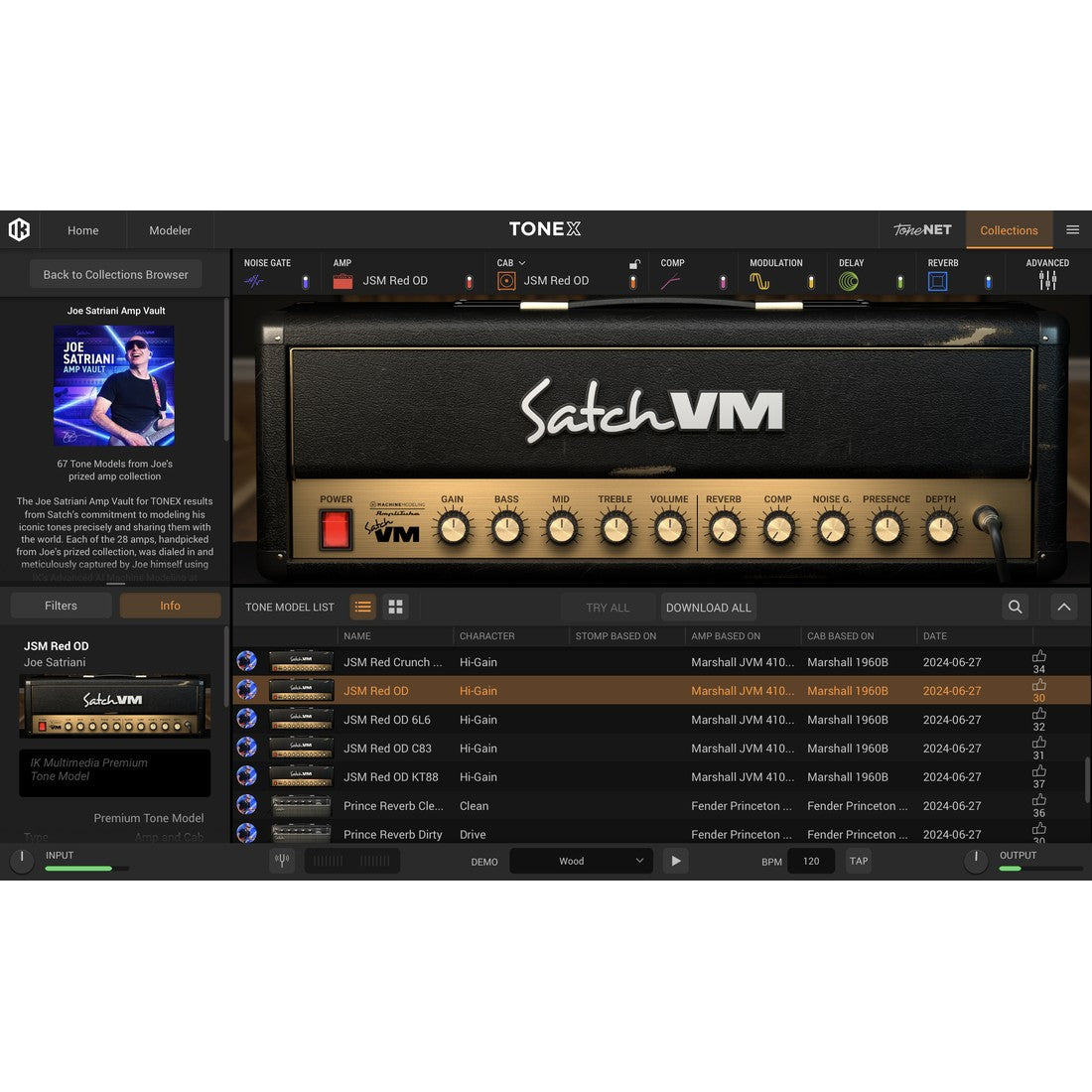 IK Multimedia TONEX Joe Satriani Amp Vault Signature Collection (11-44119)
