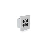 Blustream DA22XLR-WP-US Dante Audio Wall Plate with 2x2 XLR Conversion