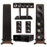 Anthem MRX 1140 Receiver | Paradigm Founder 120H Floor Standing Speakers | Founder 90C Center Channel | Founder 70LCR Bookshelf Speakers - Walnut - Bundle