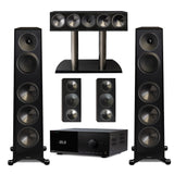 Anthem MRX 1140 Receiver | Paradigm Founder 100F Floor Standing Speakers | Founder 90C Center Channel | Founder 70LCR Bookshelf Speakers - Black Walnut - Bundle