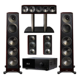 Anthem MRX 1140 Receiver | Paradigm Founder 100F Floor Standing Speakers | Founder 90C Center Channel | Founder 70LCR Bookshelf Speakers - Midnight Cherry - Bundle